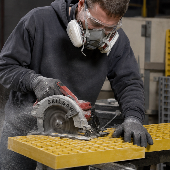 Working With FRP Molded Grating: Cutting, Drilling, Joining & Understanding Deflection Tables