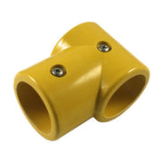 Guardrail - Round 3-Way Connector, Profile: 2", Size: 2", Color: RAL1023-TrafficYellow, Resin: SMCBMC