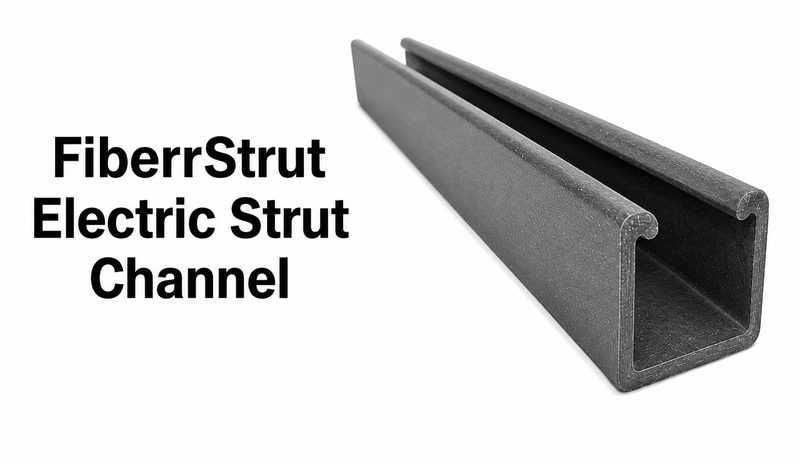 Pultruded - FiberrStrut, Profile: 1.625" W x 1.625" H, Size: 10' L, Fire Retardant: Yes, Color: RAL7004-SignalGrey, Resin: ISO