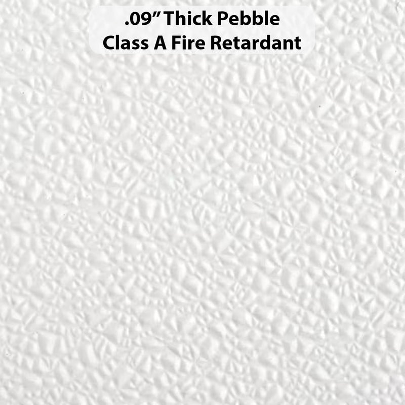 Wall Panel - Pebble, Profile: 0.09" T, Size: 4' W x 12' L, Fire Retardant: ClassA, Color: RAL9016-TrafficWhite, Resin: ISO