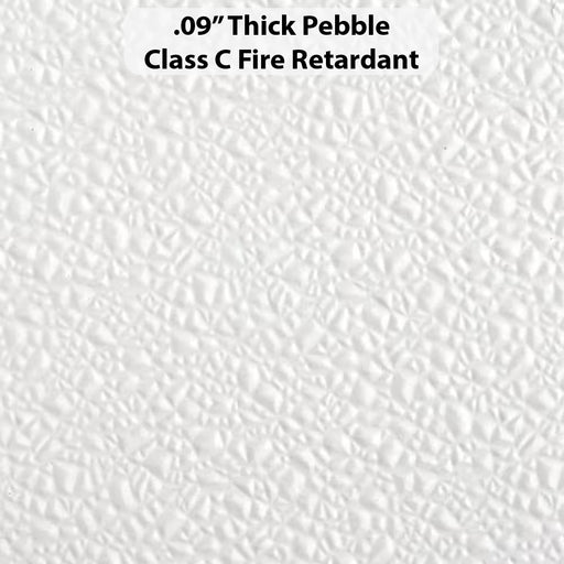 Wall Panel - Pebble, Profile: 0.09" T, Size: 4' W x 12' L, Fire Retardant: ClassC, Color: RAL9016-TrafficWhite, Resin: ISO