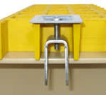 Type G Hold Down Clips for FRP Molded Grating, 1.5" Panel Thickness, 316 Stainless Steel
